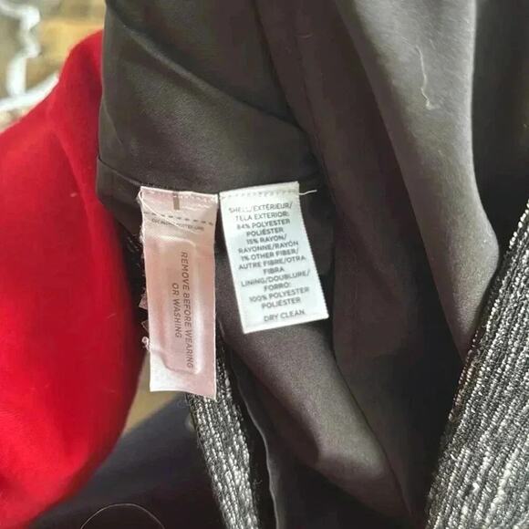 LOFT Black and Gray Mini Skirt - Picture 4 of 5